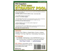 Play Your Best Straight Pool 23 Play Your Best Straight Pool -Cue Craft bkpybsp backcover