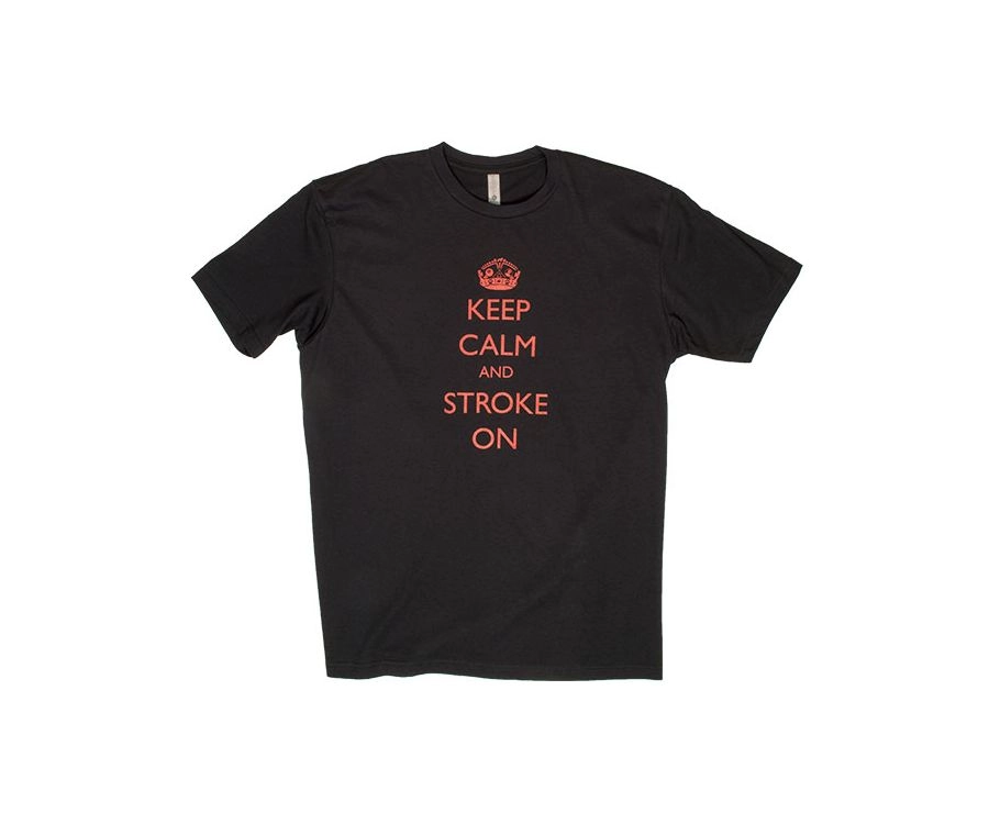 Keep Calm And Stroke On - Mens - Black 1 Keep Calm And Stroke On - Mens - Black