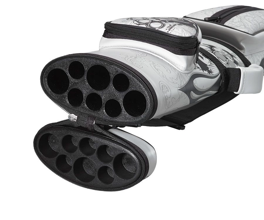 Eight Ball Mafia White Knuckles 3 Butt 5 Shaft Hard Case 2 Eight Ball Mafia White Knuckles 3 Butt 5 Shaft Hard Case - Image 2