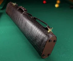 Elite 2 Butt 4 Shaft Brown Leather Case -Cue Craft ecc24 brown 03 2 1