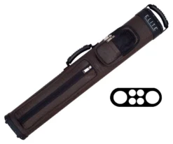 Elite Leatherette 2 Butt 4 Shaft Hard Case 12 Elite Leatherette 2 Butt 4 Shaft Hard Case -Cue Craft eccp24 brown 01