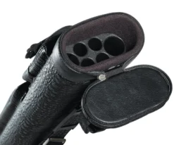 Elite Leatherette 2 Butt 4 Shaft Hard Case 13 Elite Leatherette 2 Butt 4 Shaft Hard Case -Cue Craft eccp24 open 1