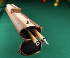 Elite 2x2 Grey Vintage Cue Case -Cue Craft ecv22 chestnut 02 1