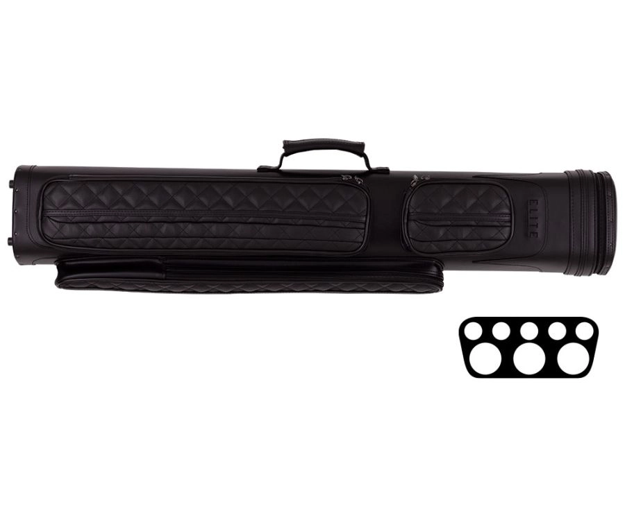 Elite 3x5 Vintage Cue Case- Black 2 Elite 3x5 Vintage Cue Case- Black - Image 2