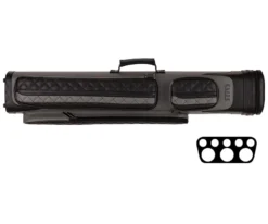 Elite 3x5 Vintage Cue Case- Black & Grey -Cue Craft ecv35 grey cat