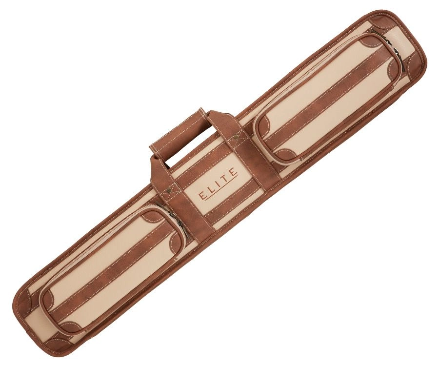Elite 4x8 Vintage Vinyl Soft Cue Case Chestnut 2 Elite 4x8 Vintage Vinyl Soft Cue Case Chestnut - Image 2