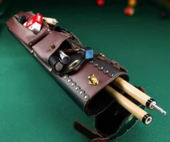 InStroke Cowboy 2 Butt 4 Shaft Leather Case -Cue Craft isc24 mix 01