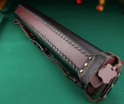 Instroke Cowboy 3 Butt 5 Shaft Leather Case -Cue Craft isc35 mix 03