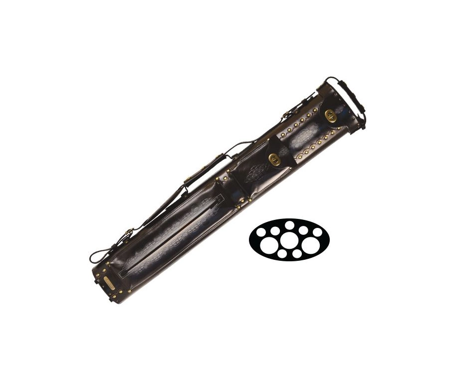 Instroke Tooled 3 Butt 7 Shaft Leather Case 2 Instroke Tooled 3 Butt 7 Shaft Leather Case - Image 2