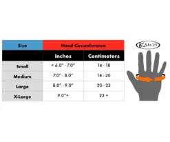 Kamui Pool And Billiard Glove BGKAM -Cue Craft kamui glove chart 1
