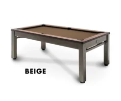 Lexington 3-in-1 Outdoor Pool/Dining/Ping Pong Table From Spencer Marston - FREE Installation -Cue Craft lexington beige