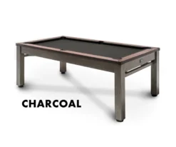 Lexington 3-in-1 Outdoor Pool/Dining/Ping Pong Table From Spencer Marston - FREE Installation -Cue Craft lexington charcoal
