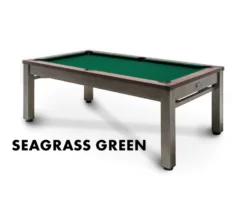 Lexington 3-in-1 Outdoor Pool/Dining/Ping Pong Table From Spencer Marston - FREE Installation -Cue Craft lexington seagrass green