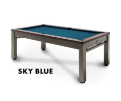 Lexington 3-in-1 Outdoor Pool/Dining/Ping Pong Table From Spencer Marston - FREE Installation -Cue Craft lexington sky blue