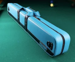 Molinari 2 Butt 4 Shaft Cyan/Black Flat Cue Case 12 Molinari 2 Butt 4 Shaft Cyan/Black Flat Cue Case -Cue Craft mlcf24 03 1