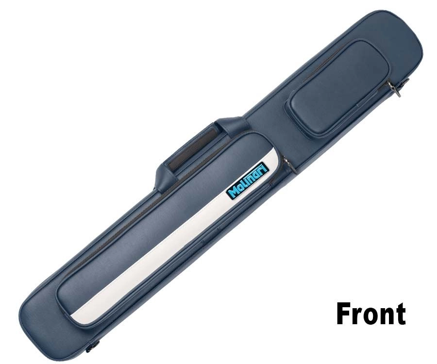 Molinari 2 Butt 4 Shaft Navy Flat Cue Case 2 Molinari 2 Butt 4 Shaft Navy Flat Cue Case - Image 2