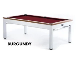 Newport 3-in-1 Outdoor Pool/Dining/Ping Pong Table From Spencer Marston - FREE Installation -Cue Craft newport burgundy