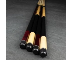 Economy Two-Piece Pool Cue Bundle (4 House Cues Set) -Cue Craft pdeco bundle