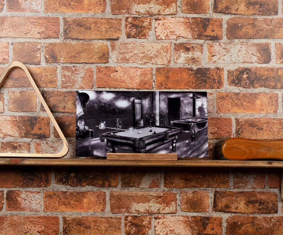 "Phantom Of The Game" Shelf Art With Display - Black And White 3 "Phantom Of The Game" Shelf Art With Display - Black And White - Image 3