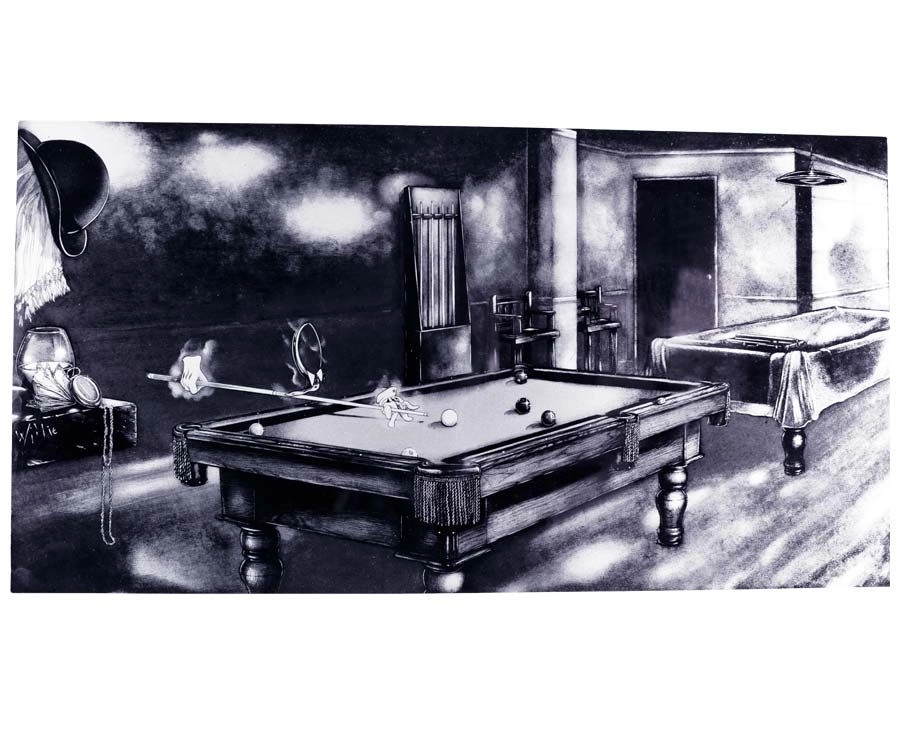 "Phantom Of The Game" Floating Wall Art (30" X 15.75") - Black And White 4 "Phantom Of The Game" Floating Wall Art (30" X 15.75") - Black And White - Image 4