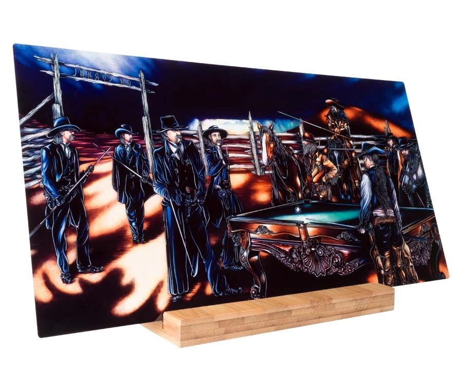 "Shoot Out" Shelf Art With Display - Rich Color 1 "Shoot Out" Shelf Art With Display - Rich Color