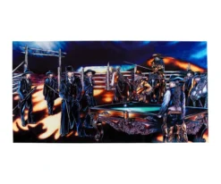 "Shoot Out" Floating Wall Art (30" X 15.75") - Rich Color -Cue Craft rtnsowc cat