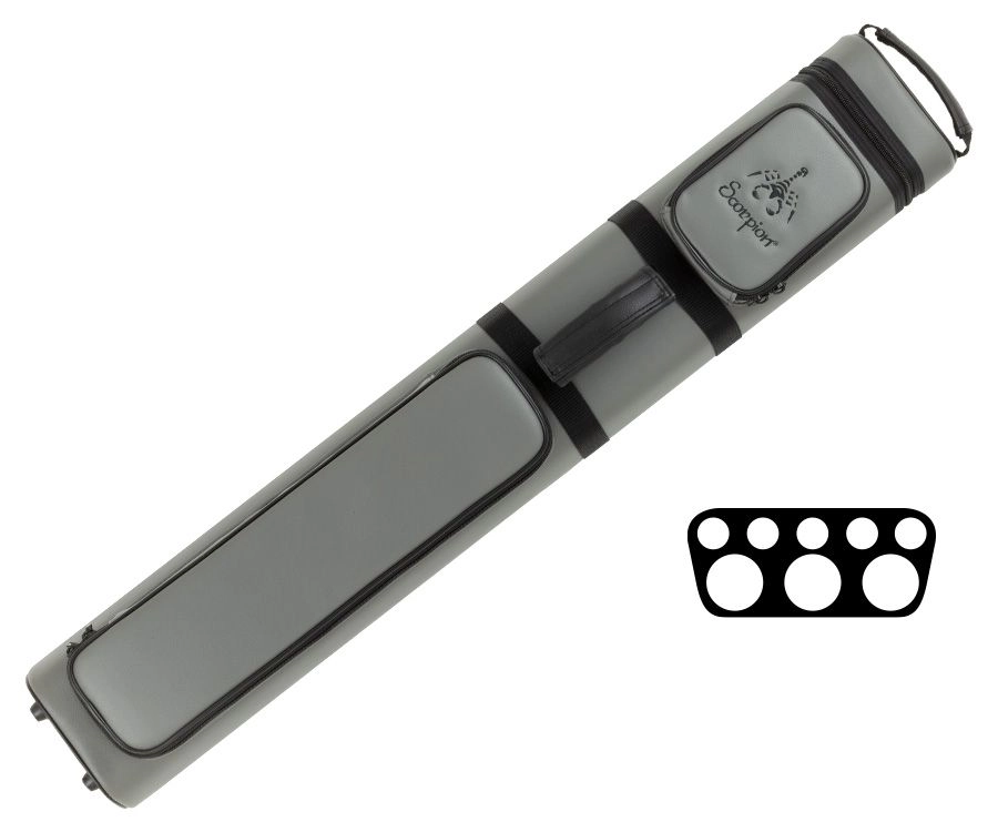 Scorpion SC35 Grey 3 Butt X 5 Shaft Hard Case W/ Backpack Straps 3 Scorpion SC35 Grey 3 Butt X 5 Shaft Hard Case W/ Backpack Straps - Image 3