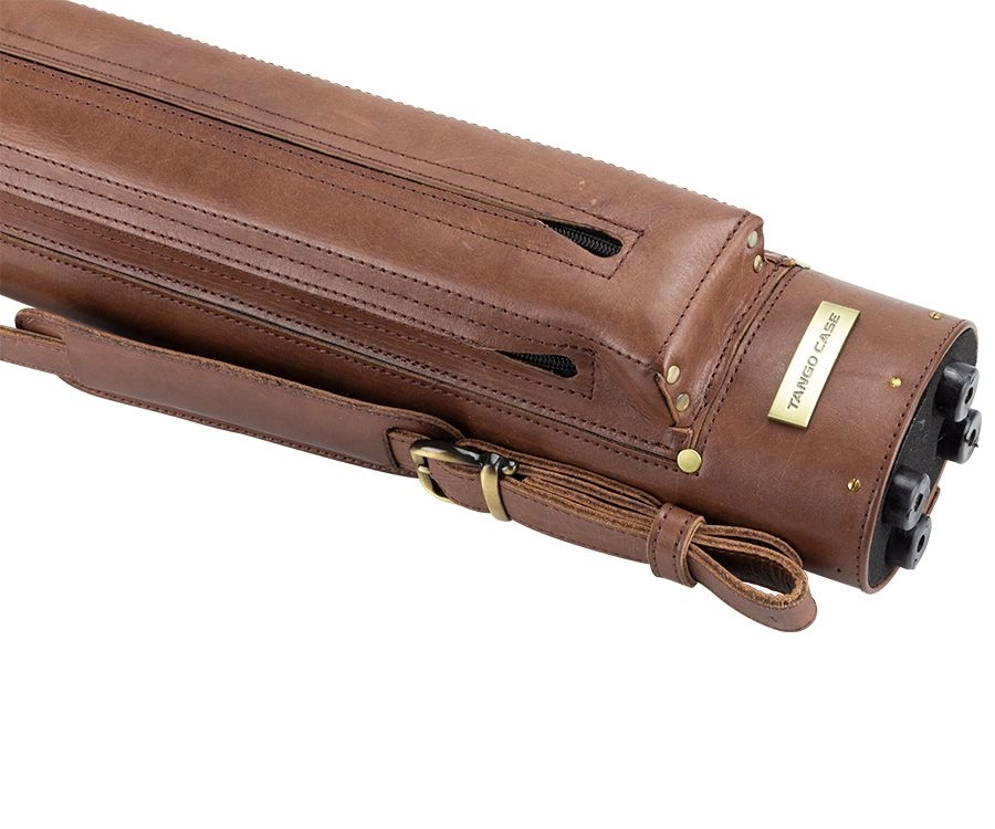 Tango Pampa Chestnut 2 Butt 2 Shaft Leather Cue Case 4 Tango Pampa Chestnut 2 Butt 2 Shaft Leather Cue Case - Image 4