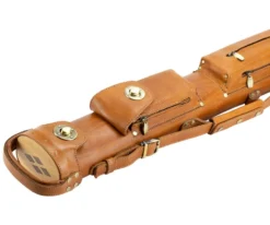 Tango Pampa Tan 2 Butt 2 Shaft Leather Cue Case -Cue Craft tapm22 tan 03