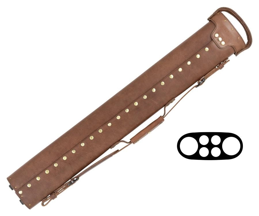 Tango Pampa Chestnut 2 Butt 4 Shaft Leather Cue Case 2 Tango Pampa Chestnut 2 Butt 4 Shaft Leather Cue Case - Image 2