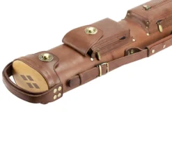 Tango Pampa Chestnut 3 Butt 5 Shaft Leather Cue Case -Cue Craft tapm35 chestnut 03