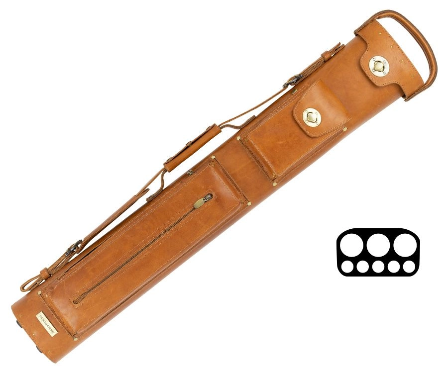 Tango Pampa Tan 3 Butt 5 Shaft Leather Cue Case 1 Tango Pampa Tan 3 Butt 5 Shaft Leather Cue Case
