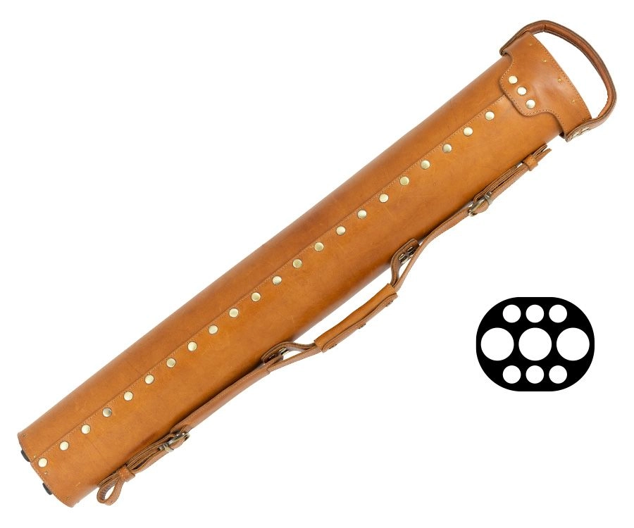 Tango Pampa Tan 3 Butt 6 Shaft Leather Cue Case 2 Tango Pampa Tan 3 Butt 6 Shaft Leather Cue Case - Image 2