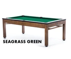 Tucson 3-in-1 Outdoor Pool/Dining/Ping Pong Table From Spencer Marston - FREE Installation -Cue Craft tucson seagrass green