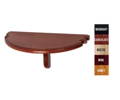 Half Moon Pool Cue Holder Shelf -Cue Craft wrshh sm 1 1